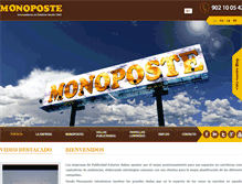 Tablet Screenshot of monoposte.com